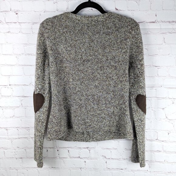 Heart on Sleeve Wool/Angora Zip Up Cardigan L - Picture 5 of 6